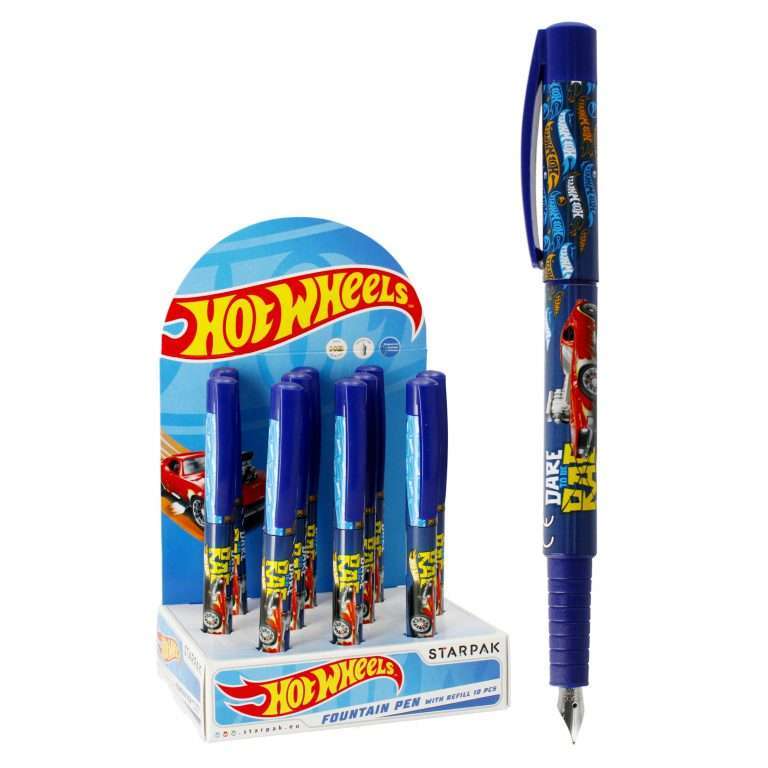 Stilograf për fëmijë me dizajn personazhin Hot Wheels