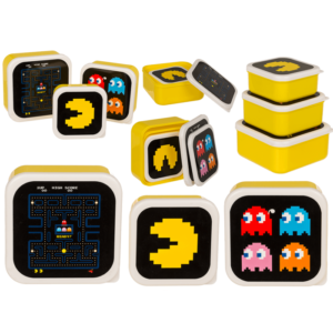 Set me 3 tasa ushqimi me dizajn Pac-Man - Image 1