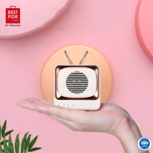 Boks me Bluetooth mini speaker në dizajn TV Retro - Image 1