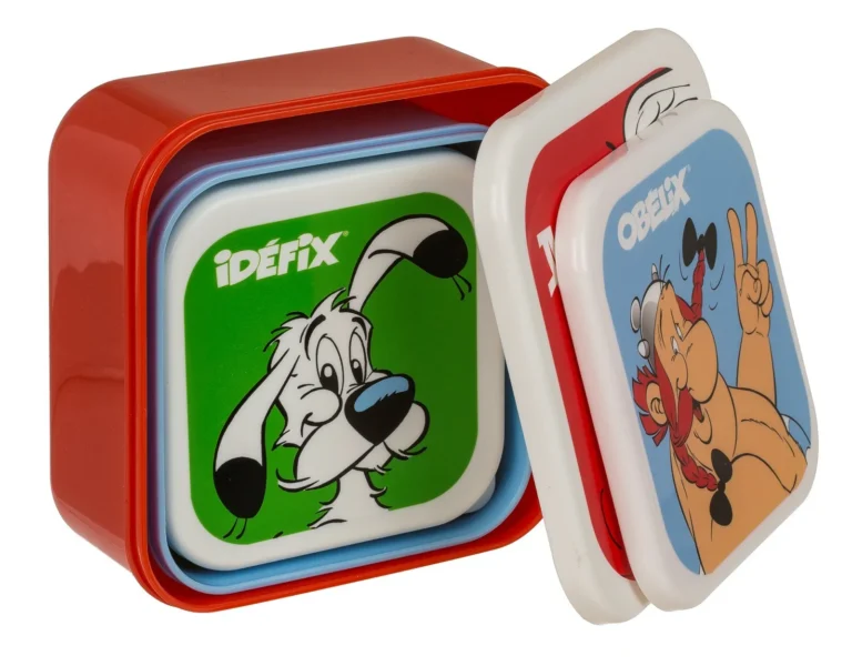 Tasa ushqimi me 3 pjesë me personazhet Asterix, Obelix & Idefix thumbnail 6