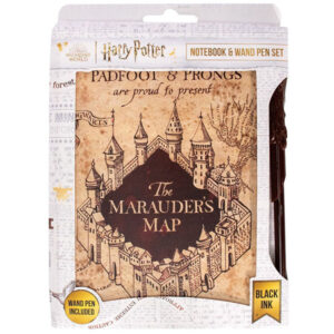 Set: Bllok shënimesh me dizajn të serialit Harry Potter "Harta e Marauders" dhe stilolaps - Image 1