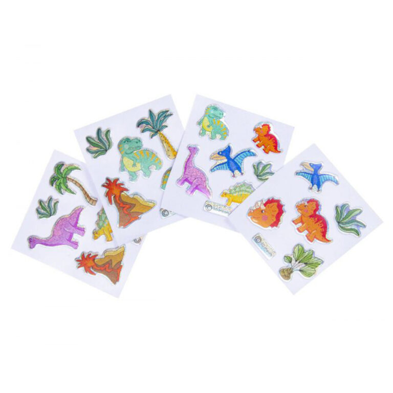 Stickers me shkëlqim me imazh Dinosaur