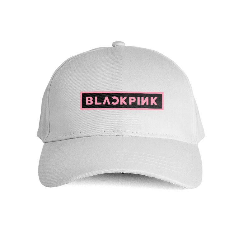 Kapele me grupin muzikor Black Pink në ngjyrë të bardhë thumbnail 2