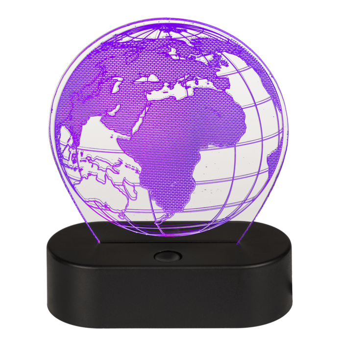 Dritë nate 3D Glob thumbnail 5