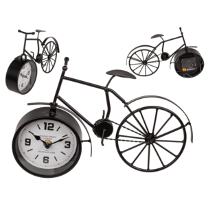 black_metal_bicycle_with_clock__75279