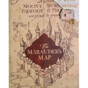 Bllok shënimesh me dizajn të serialit Harry Potter “Harta e Marauders” - Image 1