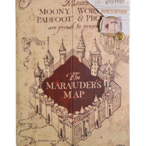 Bllok shënimesh me dizajn të serialit Harry Potter “Harta e Marauders” - Image 2