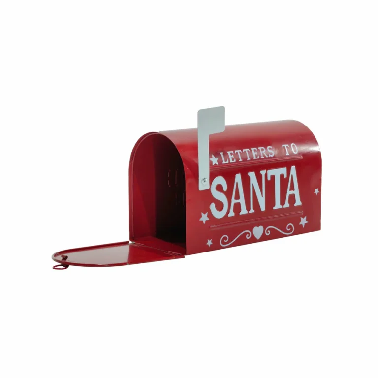 Red Metal Mailbox