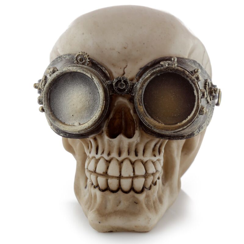 Kafkë në stilin Steampunk me syze mbrojtëse thumbnail 3