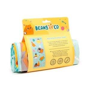 Peshqir Plazhi Mikrofibër Beans & Co Cats - Image 2