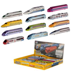 Lodër Tren "Super Train" me Mekanizëm Pull Back - Image 1