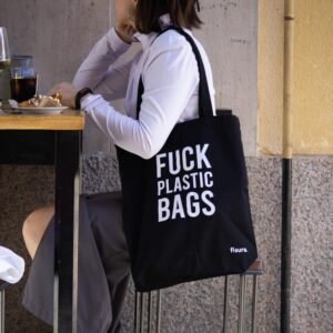 Tote bag "Fuck plastic bags" - Image 2