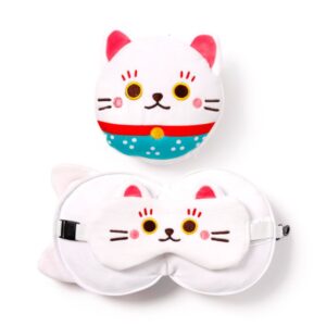 Jastek dhe maskë udhëtimi  Maneki Neko Lucky Cat - Image 3